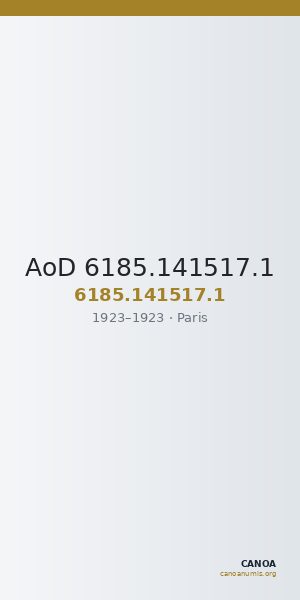 AoD 6185.141517.1 — CANOA