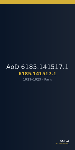 AoD 6185.141517.1 — CANOA