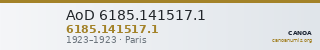 AoD 6185.141517.1 — CANOA
