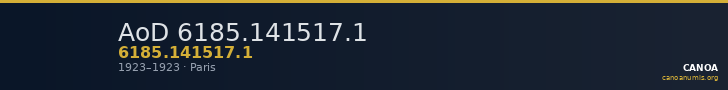 AoD 6185.141517.1 — CANOA