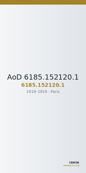 AoD 6185.152120.1 — CANOA