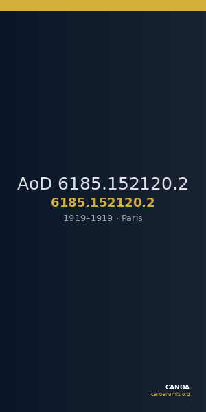 AoD 6185.152120.2 — CANOA