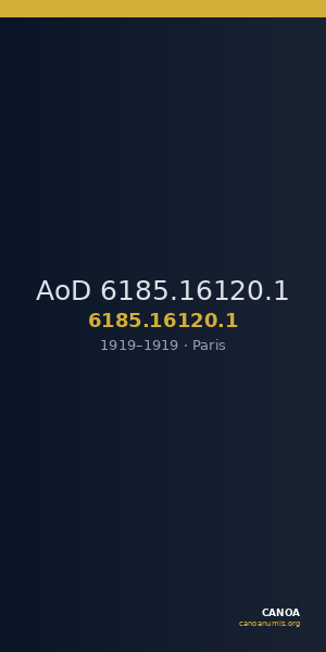 AoD 6185.16120.1 — CANOA