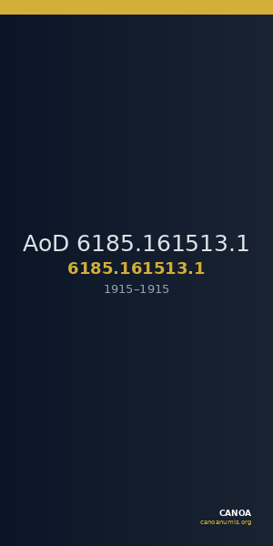 AoD 6185.161513.1 — CANOA
