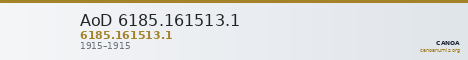 AoD 6185.161513.1 — CANOA