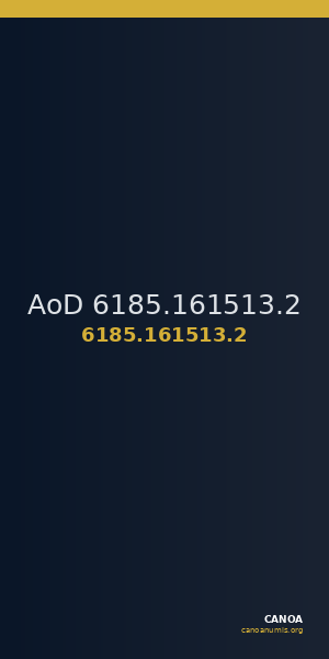 AoD 6185.161513.2 — CANOA