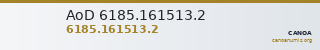 AoD 6185.161513.2 — CANOA