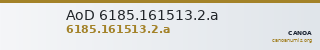 AoD 6185.161513.2.a — CANOA