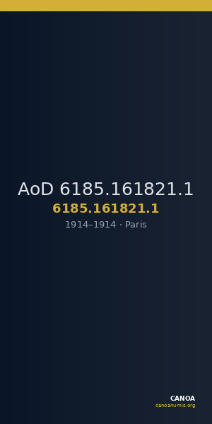 AoD 6185.161821.1 — CANOA