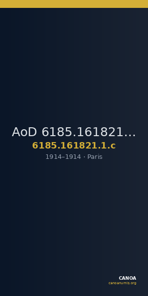 AoD 6185.161821.1.c — CANOA