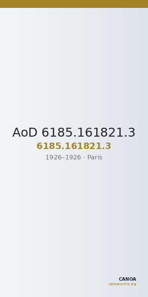AoD 6185.161821.3 — CANOA
