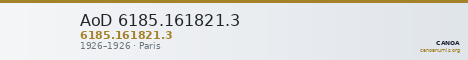 AoD 6185.161821.3 — CANOA