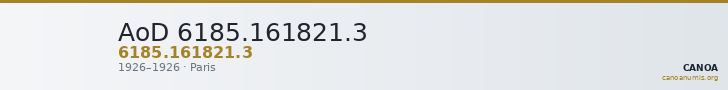 AoD 6185.161821.3 — CANOA