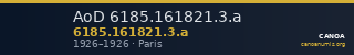 AoD 6185.161821.3.a — CANOA