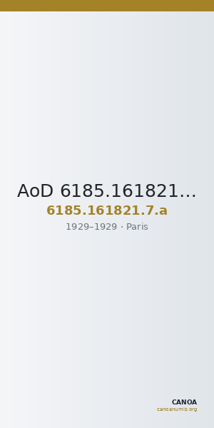 AoD 6185.161821.7.a — CANOA