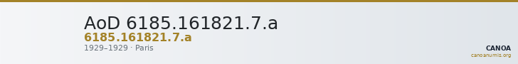 AoD 6185.161821.7.a — CANOA