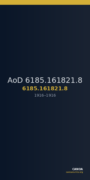 AoD 6185.161821.8 — CANOA