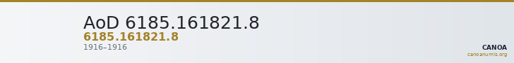 AoD 6185.161821.8 — CANOA
