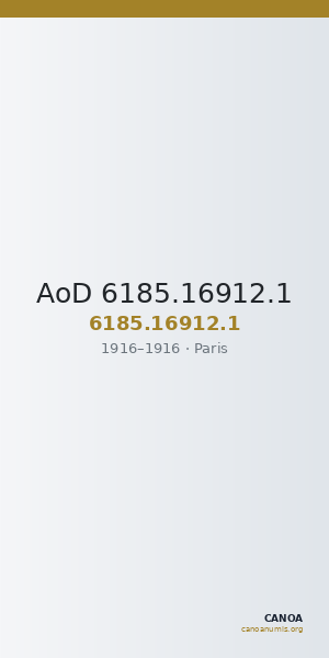 AoD 6185.16912.1 — CANOA