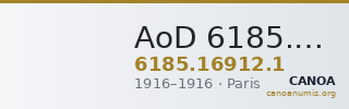 AoD 6185.16912.1 — CANOA