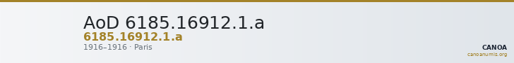 AoD 6185.16912.1.a — CANOA