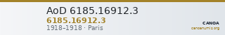 AoD 6185.16912.3 — CANOA