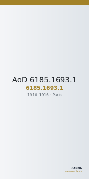 AoD 6185.1693.1 — CANOA