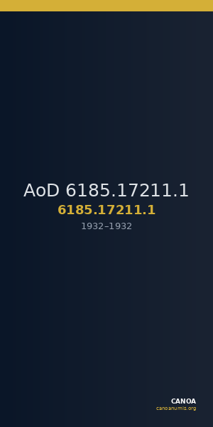 AoD 6185.17211.1 — CANOA