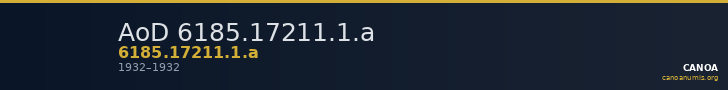AoD 6185.17211.1.a — CANOA
