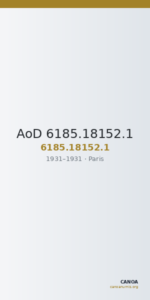 AoD 6185.18152.1 — CANOA