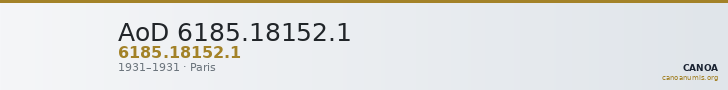AoD 6185.18152.1 — CANOA