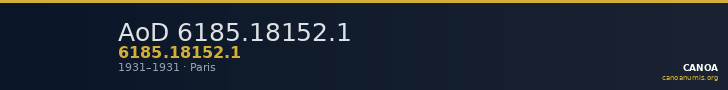 AoD 6185.18152.1 — CANOA