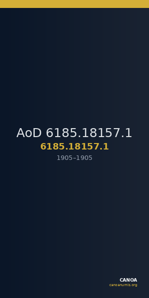 AoD 6185.18157.1 — CANOA