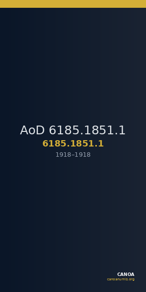 AoD 6185.1851.1 — CANOA