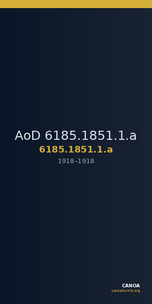 AoD 6185.1851.1.a — CANOA