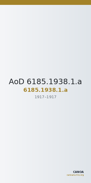 AoD 6185.1938.1.a — CANOA