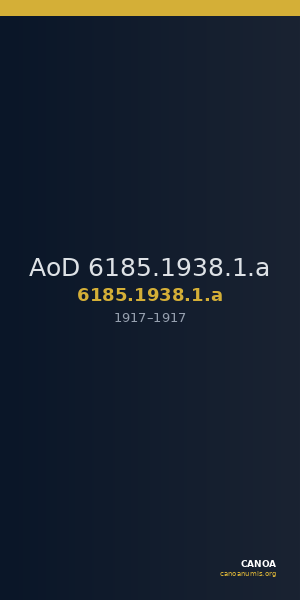 AoD 6185.1938.1.a — CANOA