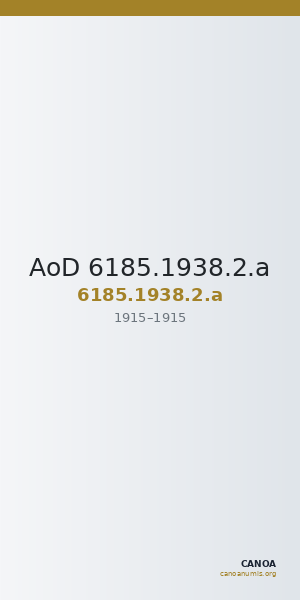 AoD 6185.1938.2.a — CANOA