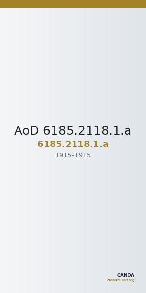 AoD 6185.2118.1.a — CANOA