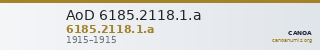AoD 6185.2118.1.a — CANOA