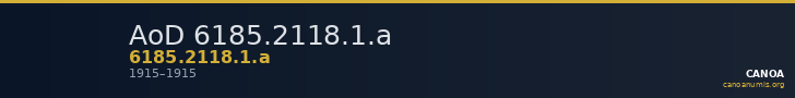 AoD 6185.2118.1.a — CANOA