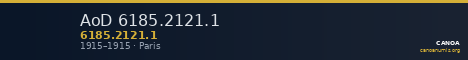 AoD 6185.2121.1 — CANOA