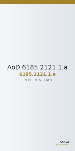 AoD 6185.2121.1.a — CANOA
