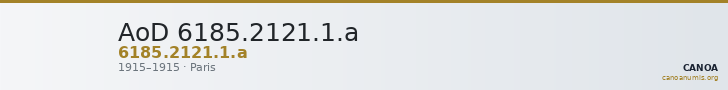 AoD 6185.2121.1.a — CANOA