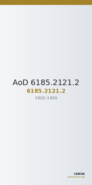 AoD 6185.2121.2 — CANOA