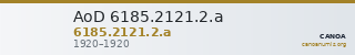 AoD 6185.2121.2.a — CANOA