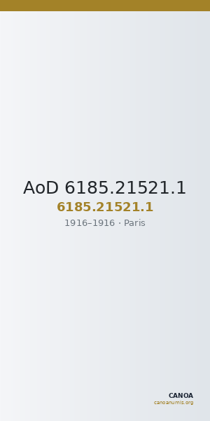 AoD 6185.21521.1 — CANOA