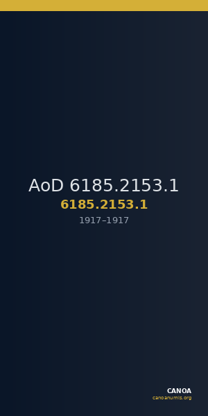 AoD 6185.2153.1 — CANOA
