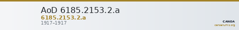 AoD 6185.2153.2.a — CANOA
