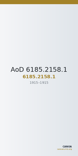 AoD 6185.2158.1 — CANOA